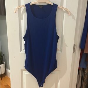 Express Royal Blue Body Contour Top